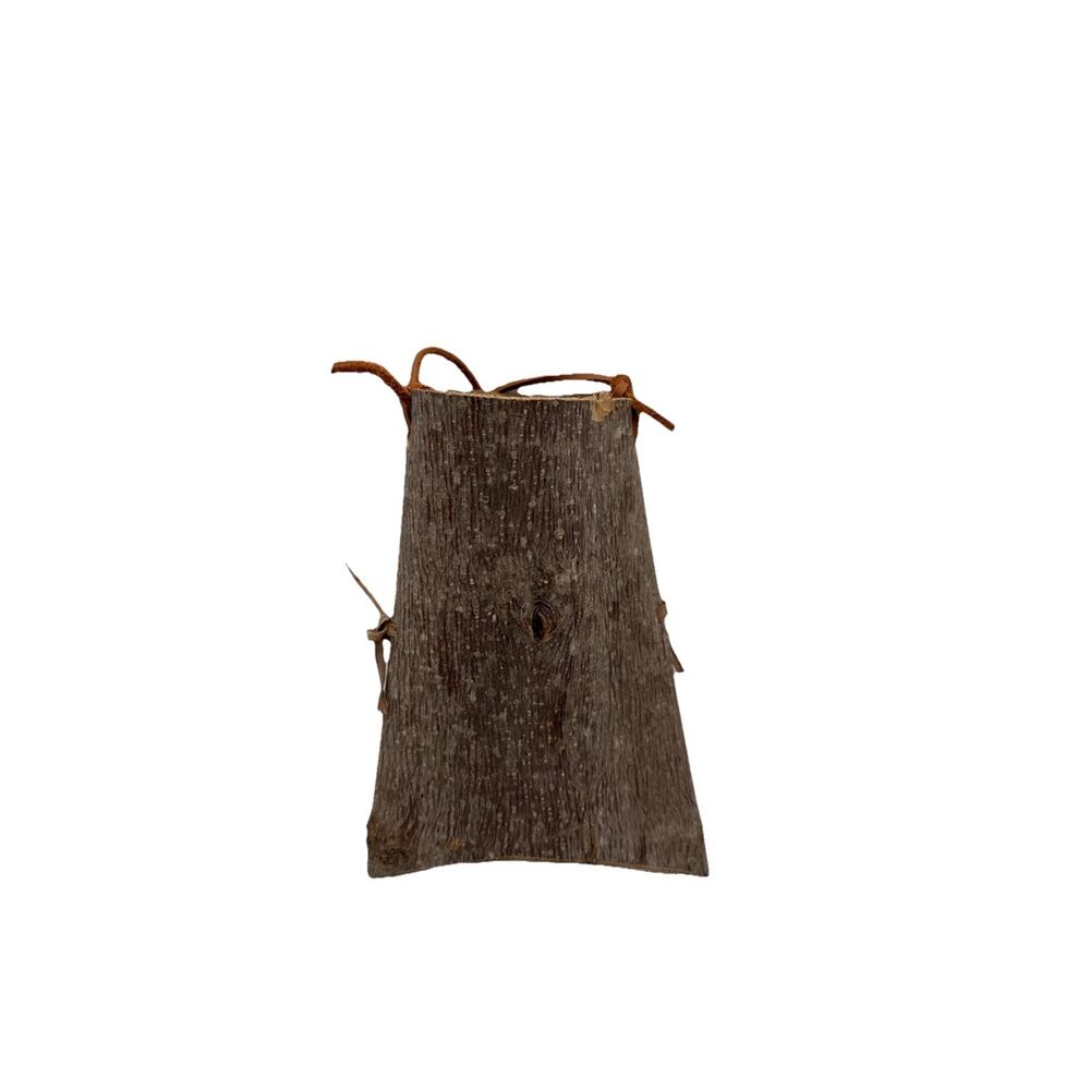 Rustic‎ Primitive Native Appalachian Ethnic Tree Bark Berry Gathering Basket 8x6